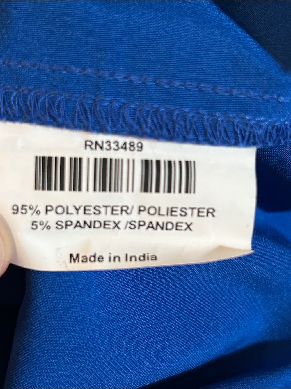NWT Urbane Performance scrub top Size 5XL Royal Blue Short Sleeve - Picture 5 of 6